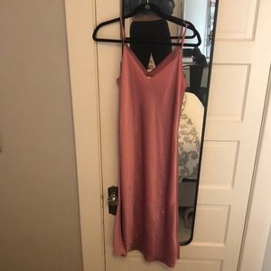 Pink slip dress from Aritzia